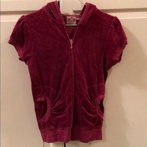 Juicy Couture short sleeve zip up